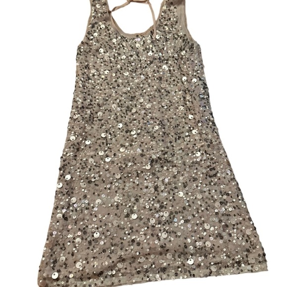GOLD HAWK BALLET SEQUIN VINTAGE DRESS XS p - Picture 6 of 6